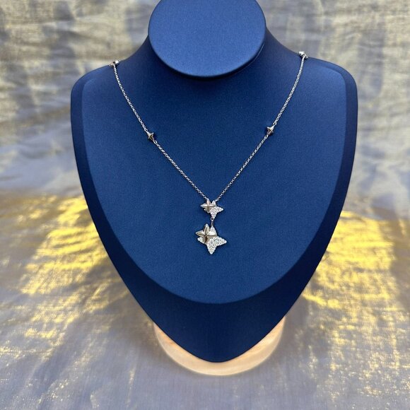 APM Monaco Sterling Silver Silver Lock Necklace - Picture 1 of 5